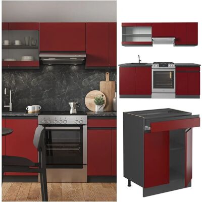 Vicco - R-Line - Forma de J - 200 cm - Mueble de cocina Vicco - R-Line - Forma de J - 200 cm - Mueble de cocina