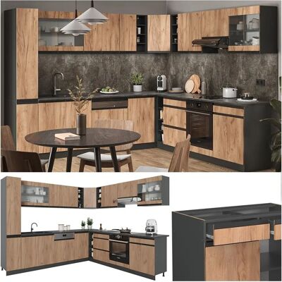Vicco - R-Line - Chêne - 257x60 cm - Cuisine - Publicité Vicco - R-Line - Chêne - 257x60 cm - Cuisine - Publicité