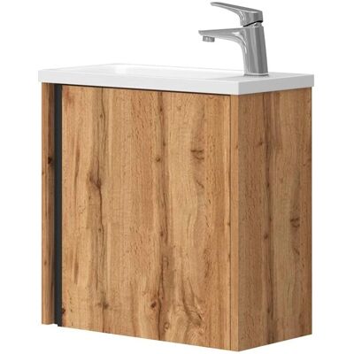 Conjunto de Muebles de Baño Vicco Kleo - Empotrado, Bisagras Soft-Close, Incluye Lavabo y Espejo Conjunto de Muebles de Baño Vicco Kleo - Empotrado, Bisagras Soft-Close, Incluye Lavabo y Espejo