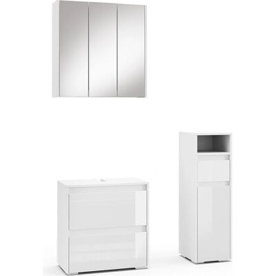 Conjunto de muebles de baño Vicco Majest - Blanco, 3 piezas Conjunto de muebles de baño Vicco Majest - Blanco, 3 piezas