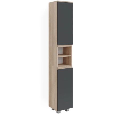 Vicco armario de baño J-Shape, Sonoma Vicco armario de baño J-Shape, Sonoma