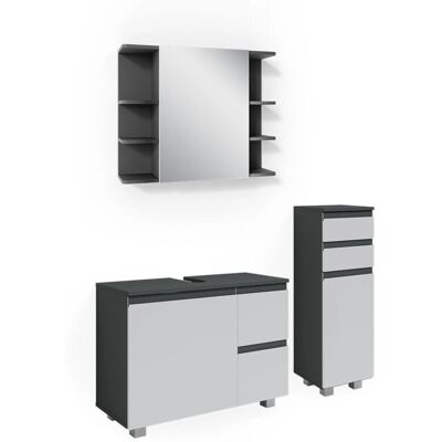 Conjunto de Muebles de Baño Vicco - Antracita/Blanco Conjunto de Muebles de Baño Vicco - Antracita/Blanco