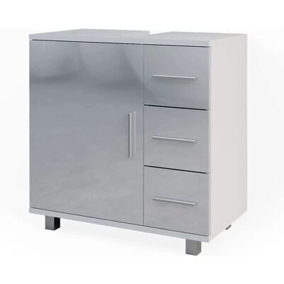 Vicco Ilias Mueble de baño Blanco Brillante - Muebles de almacenamiento para baño Vicco Ilias Mueble de baño Blanco Brillante - Muebles de almacenamiento para baño