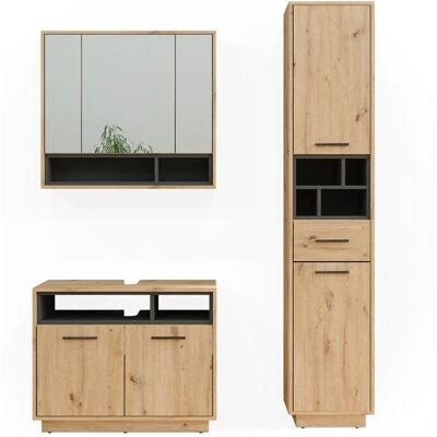 Conjunto de Muebles de Baño Vicco Beatrice - Armario Alto - Tipo de Baño Conjunto de Muebles de Baño Vicco Beatrice - Armario Alto - Tipo de Baño