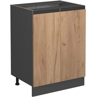 Vicco R-Line Meuble bas de cuisine - Chêne doré - 60cm en forme de J - Publicité Vicco R-Line Meuble bas de cuisine - Chêne doré - 60cm en forme de J - Publicité