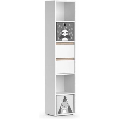 Estantería infantil Vicco Blanco con cajones plegables - Estantería Estantería infantil Vicco Blanco con cajones plegables - Estantería