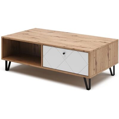 Mesa de centro Vicco Nizza - Almacenaje Moderno, 110x37x60 cm Mesa de centro Vicco Nizza - Almacenaje Moderno, 110x37x60 cm