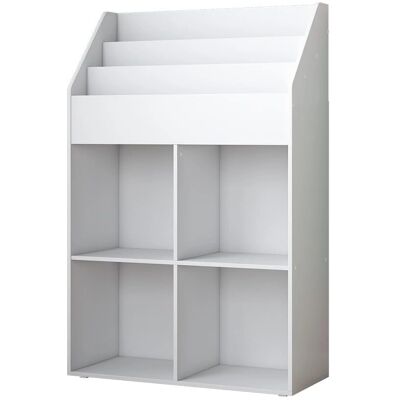 Estantería infantil Conny de Livinity - 4 estantes, Blanco, 72x111 cm - Almacenamiento infantil Estantería infantil Conny de Livinity - 4 estantes, Blanco, 72x111 cm - Almacenamiento infantil