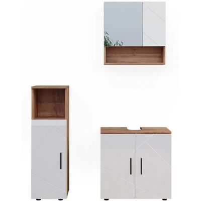 Vicco Modelo Irma Conjunto de Muebles de Baño - Estable, Espacioso, Elegante Vicco Modelo Irma Conjunto de Muebles de Baño - Estable, Espacioso, Elegante