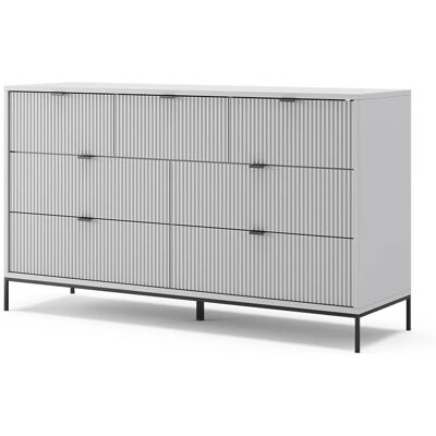 Aparador Eliza Gris Vicco - Mueble de almacenamiento moderno Aparador Eliza Gris Vicco - Mueble de almacenamiento moderno