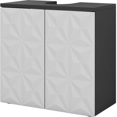 Vicco Mueble de baño Edge - Negro/Blanco - 60x57 cm Vicco Mueble de baño Edge - Negro/Blanco - 60x57 cm