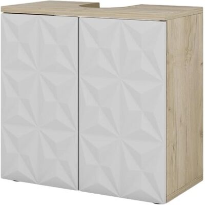 Mueble de baño Vicco Edge - Blanco/Roble - 60x57 cm Mueble de baño Vicco Edge - Blanco/Roble - 60x57 cm