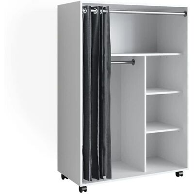 Vicco Kleiderschrank Dors, Weiß, 100x146,6 cm - Schrank Vicco Kleiderschrank Dors, Weiß, 100x146,6 cm - Schrank