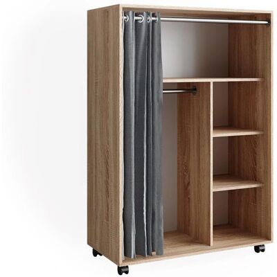 Armoire Vicco Doro Sonoma - 100 x 146.6 cm avec Roulettes - Publicité Armoire Vicco Doro Sonoma - 100 x 146.6 cm avec Roulettes - Publicité
