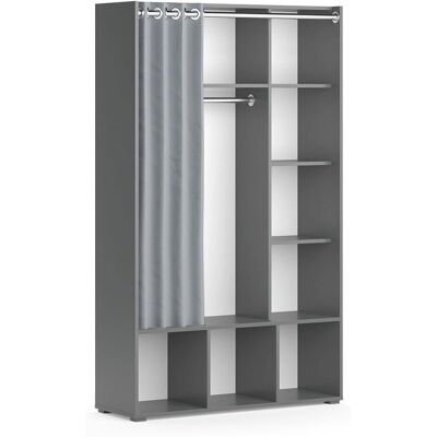 Armario Luigi Vicco - Elegante y Versátil, Gris Armario Luigi Vicco - Elegante y Versátil, Gris