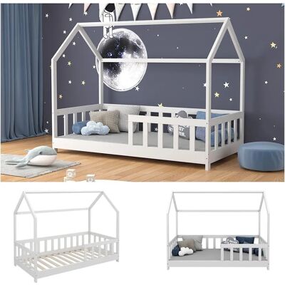 Cama infantil VitaliSpa - Blanco, 80x160 cm, Barandillas de seguridad Cama infantil VitaliSpa - Blanco, 80x160 cm, Barandillas de seguridad