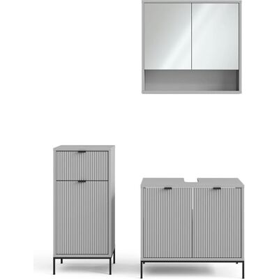 Conjunto de muebles de baño Eliza gris Vicco - Conjunto de baño Conjunto de muebles de baño Eliza gris Vicco - Conjunto de baño