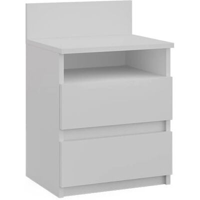 Mesilla de noche Vicco Monty - Moderna, Blanca, 39x59 cm - Nightstand Mesilla de noche Vicco Monty - Moderna, Blanca, 39x59 cm - Nightstand