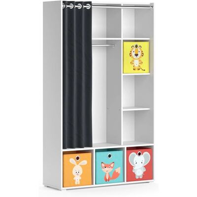 Armario infantil Vicco Luigi con cajas plegables - Armario Armario infantil Vicco Luigi con cajas plegables - Armario