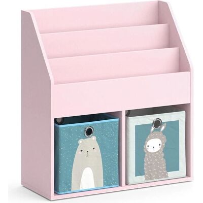 Vicco Luigi Kinderregal - Rosa, 72x79cm, 2 klappbare Boxen Vicco Luigi Kinderregal - Rosa, 72x79cm, 2 klappbare Boxen