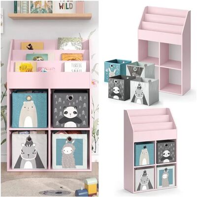 Estantería infantil Vicco Luigi - Rosa - 72x114.2cm Estantería infantil Vicco Luigi - Rosa - 72x114.2cm