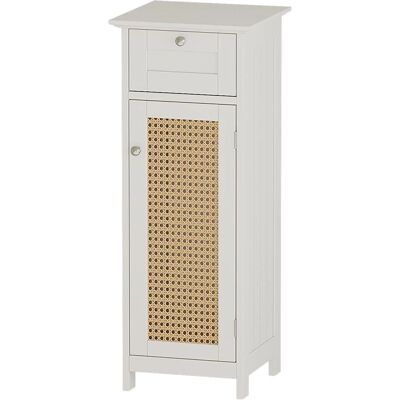 Gabinete de baño Vicco Rosario - Almacenamiento compacto con puerta y cajón Gabinete de baño Vicco Rosario - Almacenamiento compacto con puerta y cajón