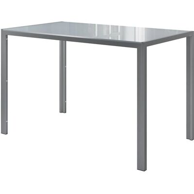 Table à manger Grand Moderne Gris en Verre - Table à manger - Publicité Table à manger Grand Moderne Gris en Verre - Table à manger - Publicité