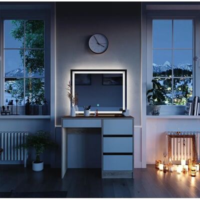 Vicco Tocador Sherry - Tocador con luz LED Vicco Tocador Sherry - Tocador con luz LED