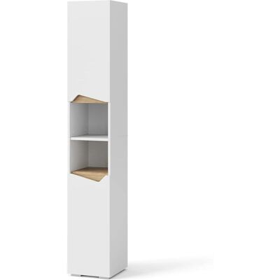 Armoire de bain Vicco Marelle - Blanc - 30x180 cm - Publicité Armoire de bain Vicco Marelle - Blanc - 30x180 cm - Publicité