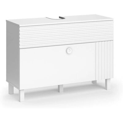 Gabinete de baño Vicco Sola - Moderno, Blanco, 100.2x72.4cm, 2 Cajones Gabinete de baño Vicco Sola - Moderno, Blanco, 100.2x72.4cm, 2 Cajones