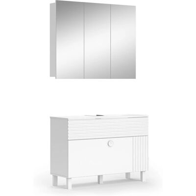 Conjunto de Muebles de Baño Vicco Sola - Blanco - 2 Piezas Conjunto de Muebles de Baño Vicco Sola - Blanco - 2 Piezas