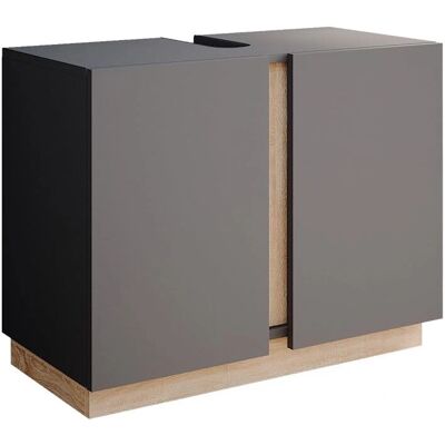 Vicco Meuble sous lavabo Gloria - 70,4x55,5 cm, Antracite - Publicité Vicco Meuble sous lavabo Gloria - 70,4x55,5 cm, Antracite - Publicité
