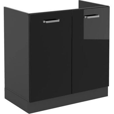 Vicco Armoire R-Line Noir Brillant 80cm - Publicité Vicco Armoire R-Line Noir Brillant 80cm - Publicité