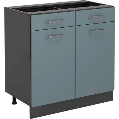 Meuble de cuisine Vicco R-Line, Gris bleuté, 80cm - Publicité Meuble de cuisine Vicco R-Line, Gris bleuté, 80cm - Publicité