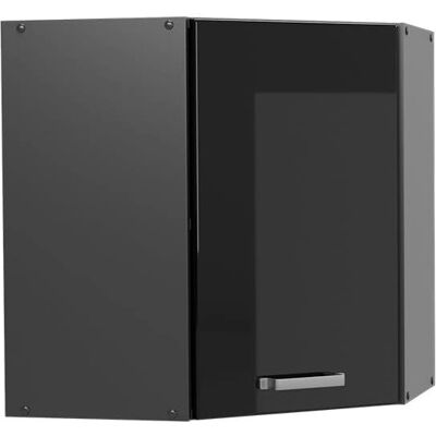 Armoire d'angle R-Line Vicco - Noir brillant - 57cm Armoire d'angle R-Line Vicco - Noir brillant - 57cm