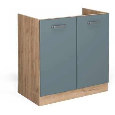 Gabinete de cocina Vicco R-Line - Ajustable, Azul-Gris - 80cm Gabinete de cocina Vicco R-Line - Ajustable, Azul-Gris - 80cm
