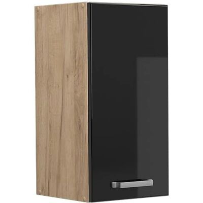 Gabinete colgante Vicco R-Line - Ajustable, 30cm, Negro brillo Gabinete colgante Vicco R-Line - Ajustable, 30cm, Negro brillo