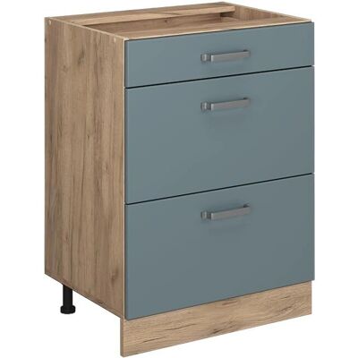 Meuble Bas de Cuisine Vicco - R-Line, Gris-bleu, Modular, 60cm - Publicité Meuble Bas de Cuisine Vicco - R-Line, Gris-bleu, Modular, 60cm - Publicité