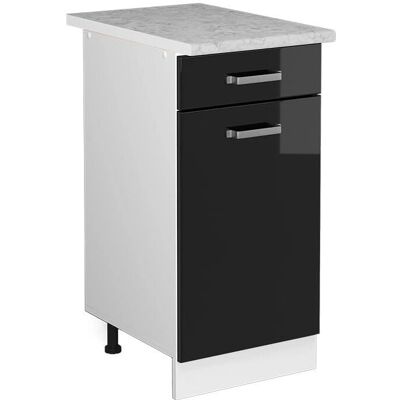 Mueble de cocina Vicco R-Line Negro brillo intenso 40cm - Mueble de cocina Mueble de cocina Vicco R-Line Negro brillo intenso 40cm - Mueble de cocina