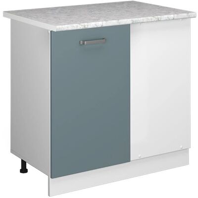 Vicco Armario de esquina R-Line - Azul grisáceo/Blanco - 86cm - Mueble de cocina Vicco Armario de esquina R-Line - Azul grisáceo/Blanco - 86cm - Mueble de cocina