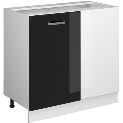 Armario Esquina R-Line Vicco - Negro Brillo - 86cm - Almacenamiento de Cocina Armario Esquina R-Line Vicco - Negro Brillo - 86cm - Almacenamiento de Cocina