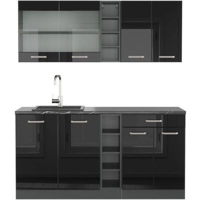 Cocina modular R-Line de Vicco - 160cm, brillo alto, sin encimera Cocina modular R-Line de Vicco - 160cm, brillo alto, sin encimera