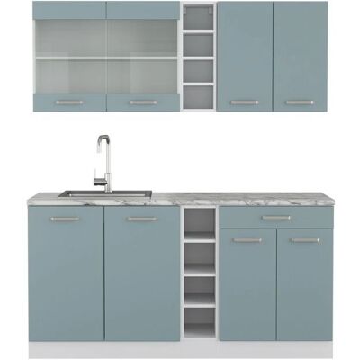Cocina modular Vicco R-Line - 160cm, Azul-Gris-Blanco Cocina modular Vicco R-Line - 160cm, Azul-Gris-Blanco