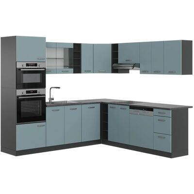 Vicco Cocina Esquinera R-Line - Módulos Ajustables - 237x247 cm - Mueble de Cocina Vicco Cocina Esquinera R-Line - Módulos Ajustables - 237x247 cm - Mueble de Cocina