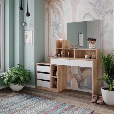 Cómoda Vicco Anja Blanco/Sonoma - Muebles para Dormitorio Cómoda Vicco Anja Blanco/Sonoma - Muebles para Dormitorio