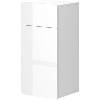Armoire de salle de bain Vicco Izan - Blanc brillant, 36.6x76.6 cm, Tiroir & Porte - Publicité Armoire de salle de bain Vicco Izan - Blanc brillant, 36.6x76.6 cm, Tiroir & Porte - Publicité