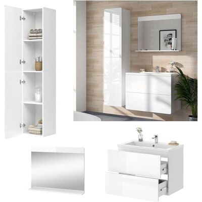 Ensemble de meubles de salle de bain Vicco Izan - Moderne, 4 pièces - Publicité Ensemble de meubles de salle de bain Vicco Izan - Moderne, 4 pièces - Publicité