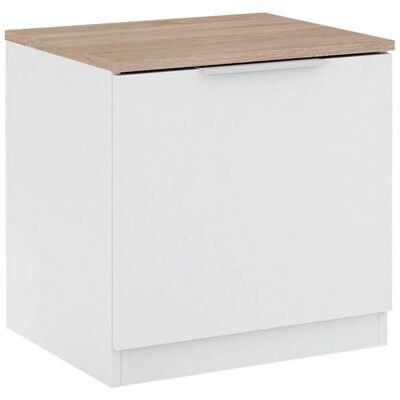 Mesilla de noche Vicco Betti - 50x50cm - Blanco/Sonoma Mesilla de noche Vicco Betti - 50x50cm - Blanco/Sonoma