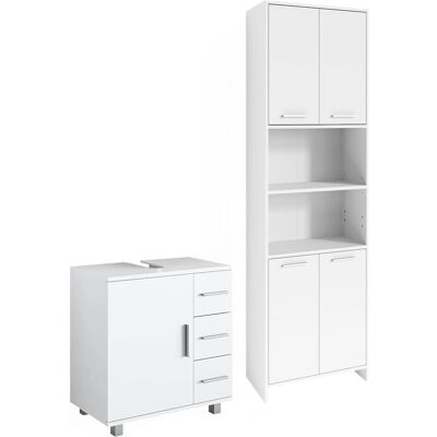 Conjunto de Muebles de Baño Vicco - Blanco - 2 Piezas Conjunto de Muebles de Baño Vicco - Blanco - 2 Piezas