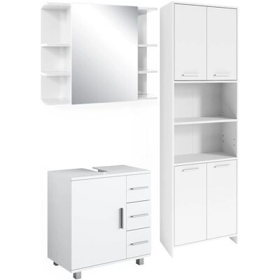 Conjunto de muebles de baño Vicco Maris - Blanco, 3 piezas Conjunto de muebles de baño Vicco Maris - Blanco, 3 piezas